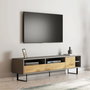 Hanah Home Luga Soporte de TV Gris y Roble